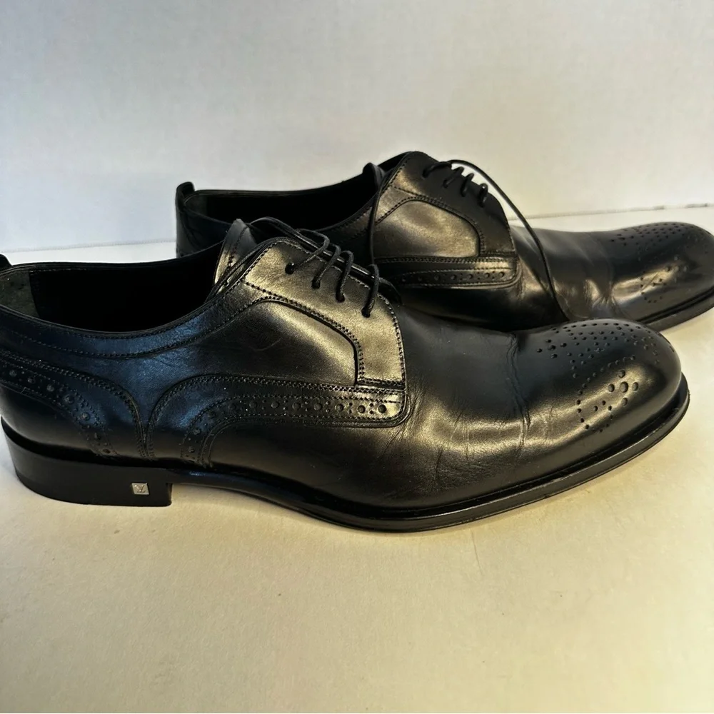 Louis Vuitton Black Leather Oxfords - Picture 5 of 6